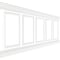 Ekena Millwork Wainscot Paneling Kit, Urethane, 94-1/2 in L, Factory Primed WPKUSQ021P040 - alternate 5